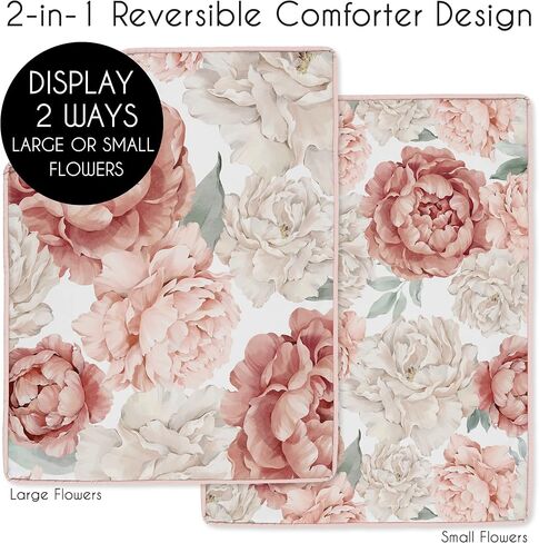 Sweet Jojo Designs Pink Boho Rainbow Baby Girl Mini Crib Bedding Set Infant Nursery Room Newborn Blanket Portable Pack n Play Sheets Blush Dusty Rose Bohemian Modern Neutral Vintage Gold Beige 3pc in Saudi Arabia