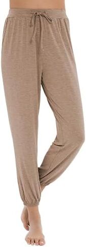 WiWi Bamboo Viscose Pajama Pants for Women Lounge Joggers Yoga Bottoms Plus Size Pajamas Pant Sweatpants S-4X in Kuwait