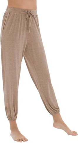 WiWi Bamboo Viscose Pajama Pants for Women Lounge Joggers Yoga Bottoms Plus Size Pajamas Pant Sweatpants S-4X in Kuwait