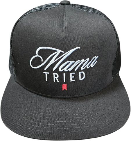 Mama Tried Trucker Hat Vintage Cowgirl Western Trendy Cowboy Premium Snapback Hat for Men & Women in Saudi Arabia