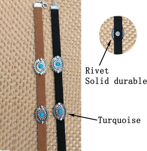 Western Turquoise Choker Necklace for Women Gothic Black Choker Necklaces Boho Summer Cowgirl Rodeo Country Concert Outfits Jewelry Accessories in Kuwait