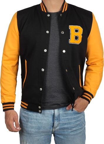 جاكيت Decrum Letterman للرجال - سترات صوفية للرجال من الصوف بنمط بيسبول المدرسة الثانوية in Kuwait