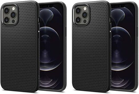 Spigen for iPhone 12 Pro Case, Liquid Air Case for iPhone 12 & 12 Pro - Matte Black in Kuwait