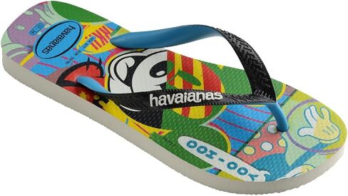 Havaianas Mens Disney Stylish Goofy Flip Flop Sandals, Blue, Size 11/12 in Saudi Arabia
