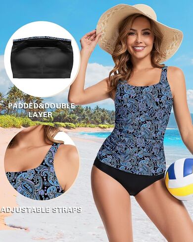 قمم WOWENY TANKINI للنساء ملابس السباحة فقط in Kuwait