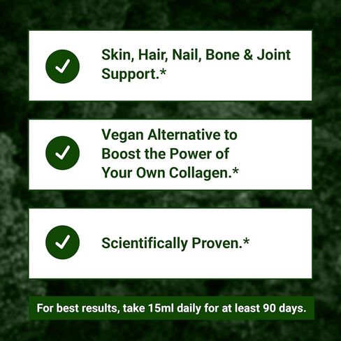 Living Silica Plant Based Collagen Booster | Vegan | Supports Healthy Collagen and Elastin Production for Joint & Bone Support, Glowing Skin, Strong Hair & Nails 500 ml | 16.9 Fl Oz in Saudi Arabia