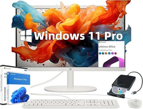 كمبيوتر مكتبي HP الكل في واحد مقاس 24 بوصة، شاشة FHD، Intel Core i5-1235U، 8 جيجابايت SDRAM، 256 جيجابايت SSD، Intel UHD Graphics، Windows 11 Home، 24-cb1210 (2024) in Kuwait