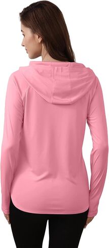 Women's Sun Shirts UPF 50+ Protection Hoodie Shirts Rash Guard Long Sleeve Sun SPF Fishing Shirt UV for Outdoor Beach in Kuwait