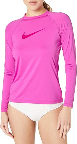 Nike Women's UPF 40+ Long Sleeve Rashguard Swim Tee in Saudi Arabia