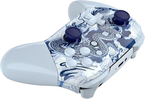 eXtremeRate Deluxe Championship Faceplate Backplate Handles for Nintendo Switch Pro Controller, Replacement Hand Grip Housing Shell Buttons for Nintendo Switch Pro Controller - Controller NOT Included in Kuwait