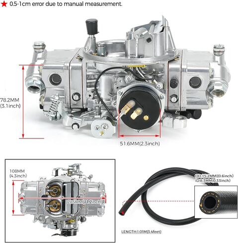 CARBURETOR FIT FOR HOLLEY QUICE FUEL BRAWLER 750 CFM Brawler diecast مع الثانوية الميكانيكية ، الاختناق الكهربائي ، طراز 4150 استبدال#BR-67213 (750 CFM) in Kuwait