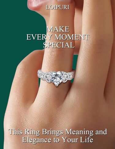 2ct moissanite خواتم الخطوبة للنساء d color VVS1 14K Gold Plated S925 Sterling Silver Celtic Womens Heart Promise Breath Breaks الذكرى الذكر in Kuwait