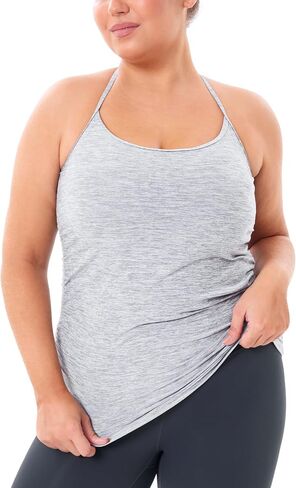 THE GYM PEOPLE Women's Racerback Workout Tank Tops Sleeveless Yoga Athletic Shirts with Built in Bra in Saudi Arabia