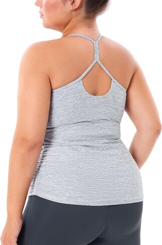 THE GYM PEOPLE Women's Racerback Workout Tank Tops Sleeveless Yoga Athletic Shirts with Built in Bra in Saudi Arabia