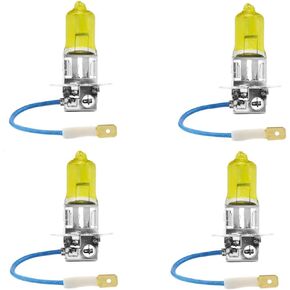 H3 Halogen المصباح الأمامي ، 3000K 55W الضباب الأصفر الزاهي/لمبة ضوء القيادة (2 عبوة)