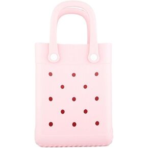GBB Rubber Beach Bag X-Small Beach Tote Bag Waterproof Mini Tote Bag for the Beach Boat Pool Sports Travel Bag Open Handbag