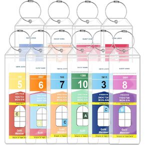 HABGP 6 Pack Cruise Luggage Tags, Clear Luggage Tags Holder for Royal Caribbean Ships & Celebrity, Luggage Bag Tags with Loop for Suitcases Cruise Essentials Must Haves 2024 & 2025