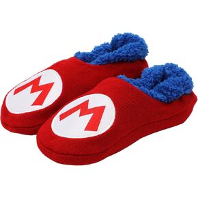 Super Mario Bros Mario Patch Red Slipper Socks