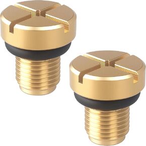 Radiator Coolant Expansion Tank Bleeder Screw Fit for BMW X1 X3 E46 E92 E90 E36 E39 Mini Cooper. OEM#: 17111712788. (2 Pcs)