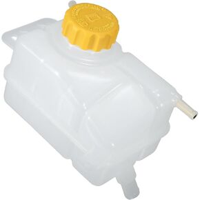 Motoforti Coolant Reservoir Water Expansion Tank, Engine Coolant Expansion Recovery Overflow Bottle W/Cap No.96817343 for Chevrolet Aveo 2004-2008 White, 1 Set Long-lasting