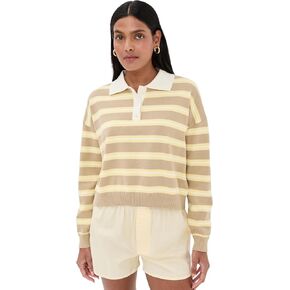 LE BOP Women's Striped Polo