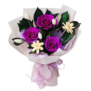 Preserved Flowers Bouquet, Red Roses for Delivery, Long Lasting Natural Flowers, Forever Flowers, Gifts for Her, Women, Wife, Mom, Grandma, Luxury Flower Bouquet Room Decorations