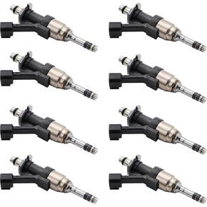 Fuel injector Compatible for Chevy Silverado 1500/2500,Cheyenne 2014-2018,Suburban/Tahoe 2015-2018,for GMC Sierra 1500 V8&V6 2014-2018,Yukon/Yukon XL 2015-2018. Replaces# 12668390,FJ1217.Pack of 8Pcs