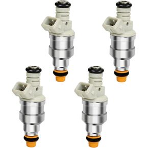1985-2001 حاقن الوقود متوافق مع فورد رينجر 2.3L-2.5L L4 1985-2001 ، MAZDA B2500 2.5L L4 1998-2001 ، Mercury Topaz 2.3L L4 1988-1990 ، استبدل F87E-D2A F87E-D2B F87E-B2A F87E-B2B (4PCS)