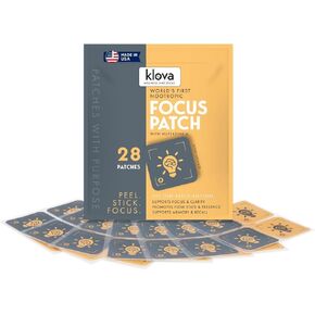 Klova Wellness Patches | Ditch The Pills, Gummies & Tablets Patches are Highly Absorbable and Last Up to 8 Hours (Nootropic Focus Patch)