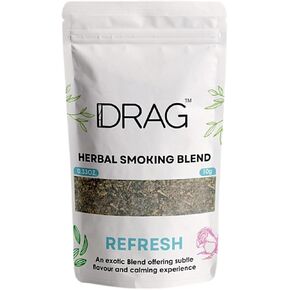 Herbal Smoking Blend - Drag (Blend of Exotic Flowers and Herbs) 10grams (0.35oz) (Refresh)