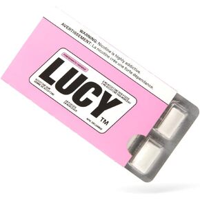 LUCY™ Nicotine Gum 2mg, 100 Count, Pomegranate - Canada NPN# 80120060 - NRT Stop Smoking Aid, Reduce Withdrawal Symptoms & Cravings