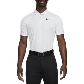 Nike Tour Men's Dri-FIT ADV Golf Polo (White/Pure Platinum/Black, FD5731-100) Size Large
