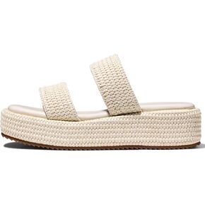 Erocalli Platform Sandals Women Cute Wedge Espadrilles Slip on Summer Beach Raffia Vacation Sandal Comfortable Open Toe Dressy Shoes