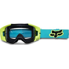 Fox Racing Vue Motocross Goggle ، Stray Teal - عدسة واضحة