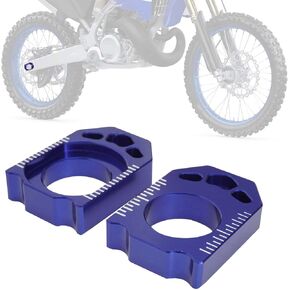 Dirt Bike Rear Axle Block Chain Tensioner Adjuster CNC for YZ 250F 450F YZ250F 2012-2023 YZ450F 2010-2023 Blue