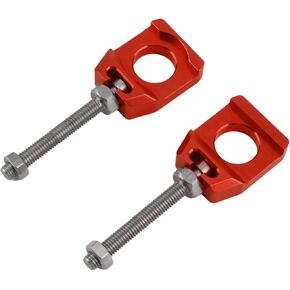 Surron 20mm Rear Axle Blocks,Chain Tensioner Adjuster for Electric Dirt Bike Sur Ron Ultra Bee-Red