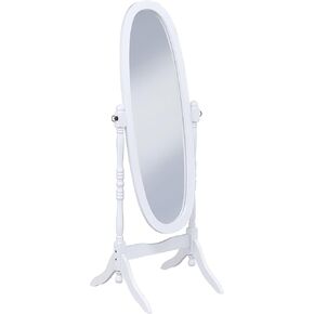Coaster Home Furnishings Foyet Wood Adjustable Full Length Cheval Mirror White 950802