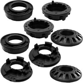 8PCS Front Rear Upper and Lower Coil Spring Insulator Kit Compatible with J-eep Grand Cherokee WJ WG 1999-2004 Coil Spring Isolator Set Replace 52088402AB 52088346AB 52088401 52088257
