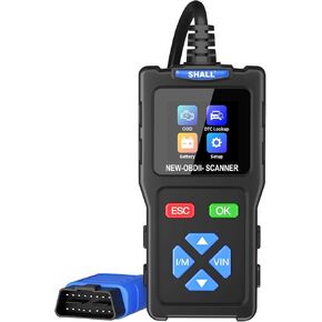SHALL T100 OBD2 Scanner Code Reader for Car Check Engine - CAN Diagnostic Tool - Read and Clear Error Codes for OBD II Protocol Cars After 1996