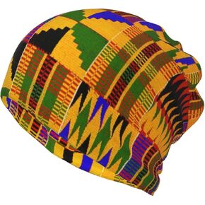 African Tribal Art Multifunction Beanie Hats for Women Men Slouchy Knit Beanie Hat Winter Hat Scarf Stretch Skull Cap