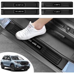 4pcs باب حافة باب الحرس الحارس الباب عتبة حامي في هوندا جواز سفر 2019-2023 2024 2025 الملحقات ABS المواد البلاستيكية غير لامع حماية باب السيارة السوداء