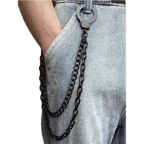 PINKPIN Pants Keychains Trouser Jeans Punk Keychains Hip Hop Goth for Men Women Clothing Accessories