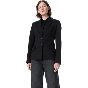 Women's Angela Seamed Double Button Front Blazer with Lining Standard