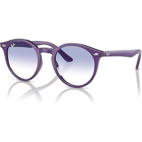 Ray-Ban Junior Kids' Round Sunglasses for Men for Women + BUNDLE with Designer iWear Eyewear Kit