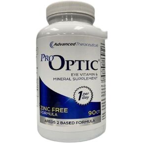 PRO-Optic Traditional (ZINC Free) AREDS 2 Formula - One Capsule Per Day / 90 Capsules / 3 Month Supply