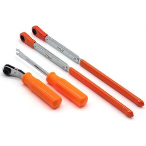 Automatic Slack Adjuster Release Tool and Wrench Fork End Release Tool and Double Square Ratcheting Wrench 5/16" 7/16" 9/16"
