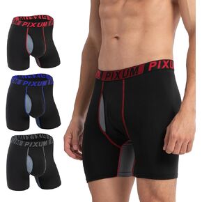 Men's Underwear Boxer Briefs, Stretch Moisture-Wicking Underwear