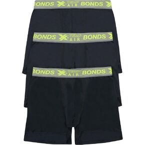 Bonds Cooling X-Temp Boxer Boxer ملخصات الأداء الداخلية للرجال ، 3 عبوات