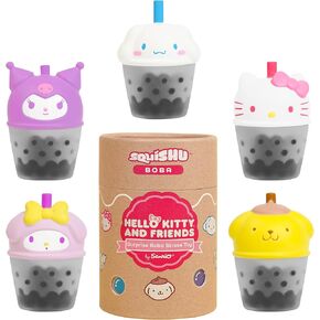 Hame Sanrio Hello Kitty والأصدقاء [Surprise Blind Capsule] [Series Boba] تمثال اسفنجي لطيف [أكياس هدايا عيد ميلاد ، مفضلات الحفلات ، حشو سلة الهدايا] - 1 كمبيوتر.