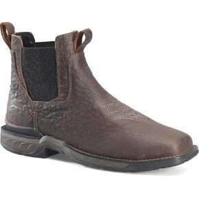 مزدوج H Men Men's Phantom Rider Arbiter 6 "Romeo Wide Square Composite Toe Boots with Carib Dusky Leather ، وسد قدم مريح ، مصنّف EH